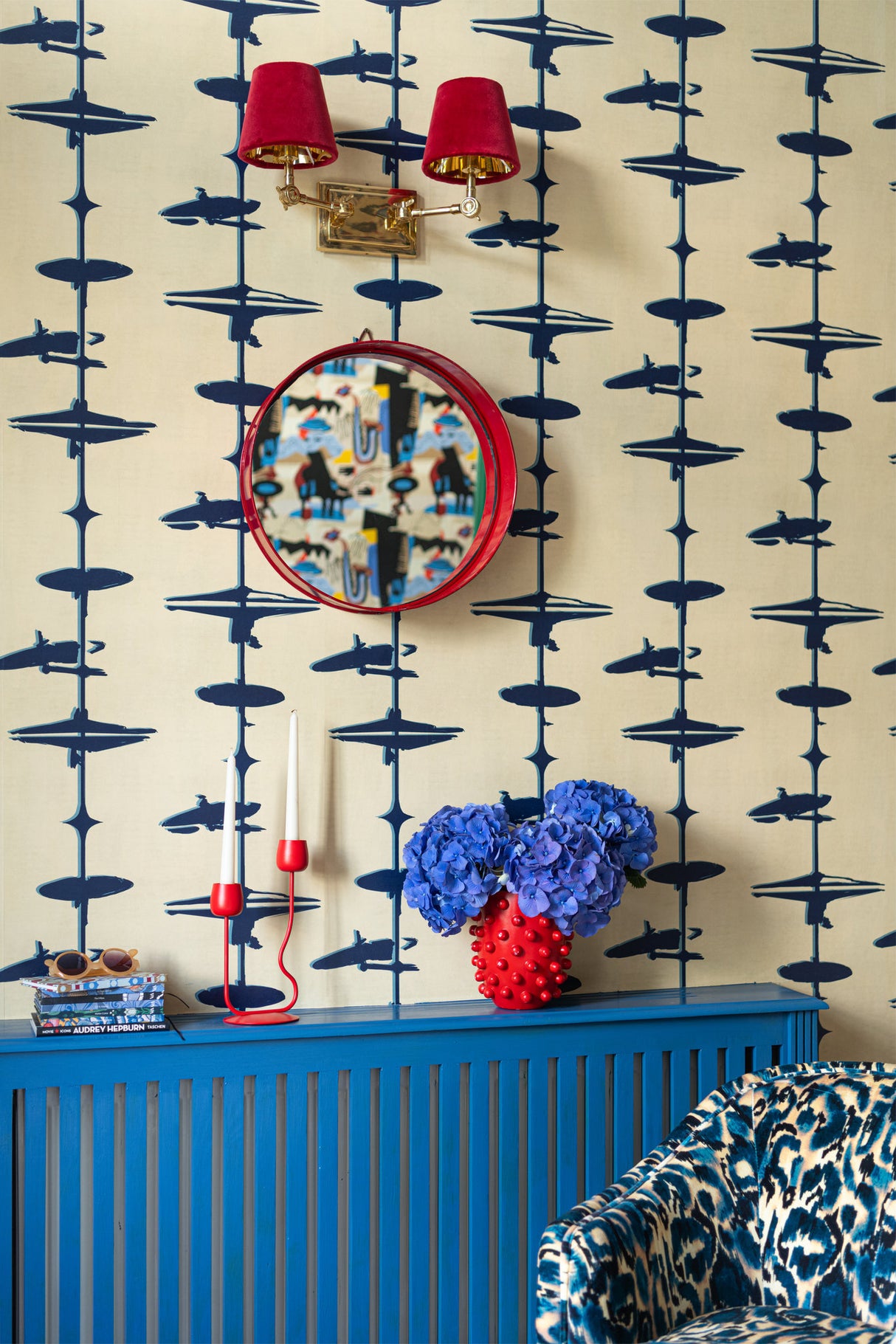 MindtheGap HI HATS Indigo - Wallpaper Collection 2025 - Jazz Live