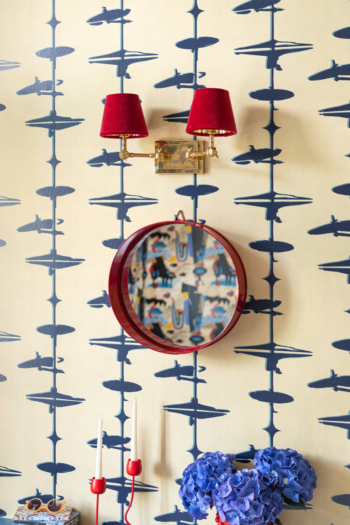 MindtheGap HI HATS Indigo - Wallpaper Collection 2025 - Jazz Live