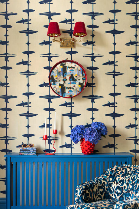 MindtheGap HI HATS Indigo - Wallpaper Collection 2025 - Jazz Live