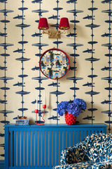 MindtheGap HI HATS Indigo - Wallpaper Collection 2025 - Jazz Live