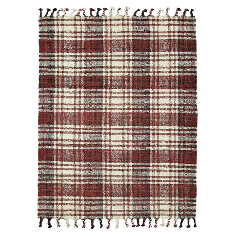 Amer Rugs HMP-4 Hampton Transitional Plaid Area Rug