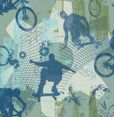 Brewster HN002617 Sheckler Green Extreme Sports Wallpaper