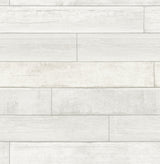 Brewster HN002634 Wallace White Timber Wallpaper