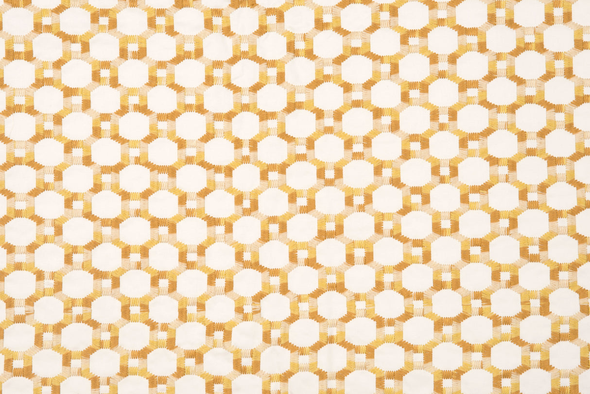 Scalamandre HN 000242014 YELLOW ISLAND TRELLIS Fabric