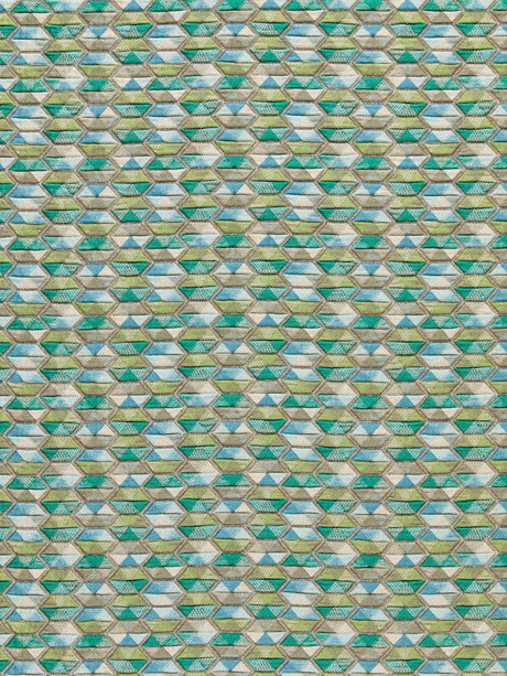 Scalamandre HN 000342006 AQUA CAROUSEL Fabric