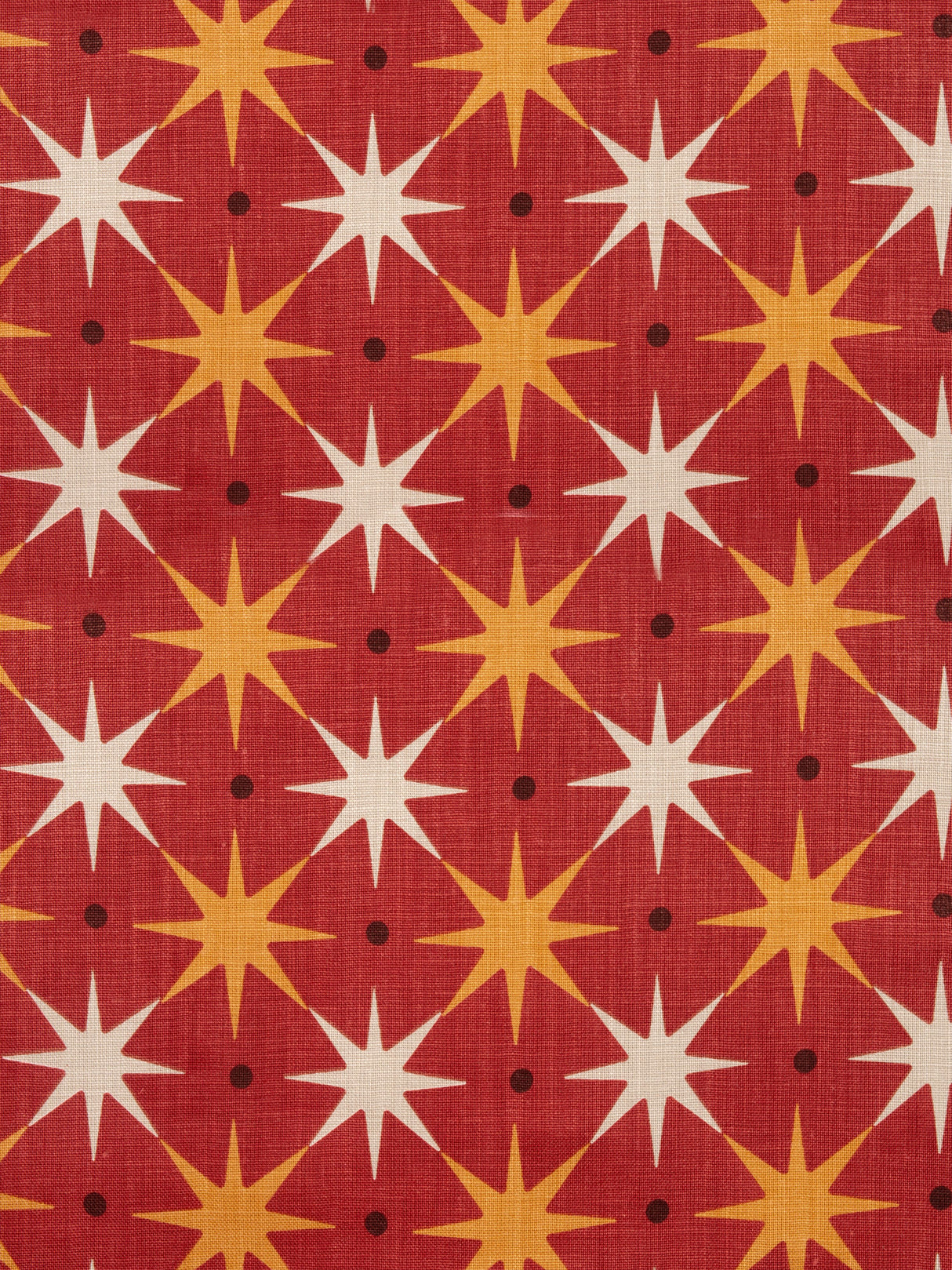 Scalamandre HN 000342023 RED STAR POWER Fabric