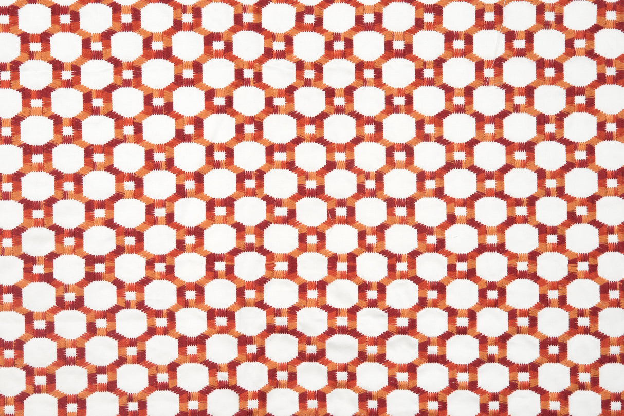 Scalamandre HN 000442014 RED ISLAND TRELLIS Fabric