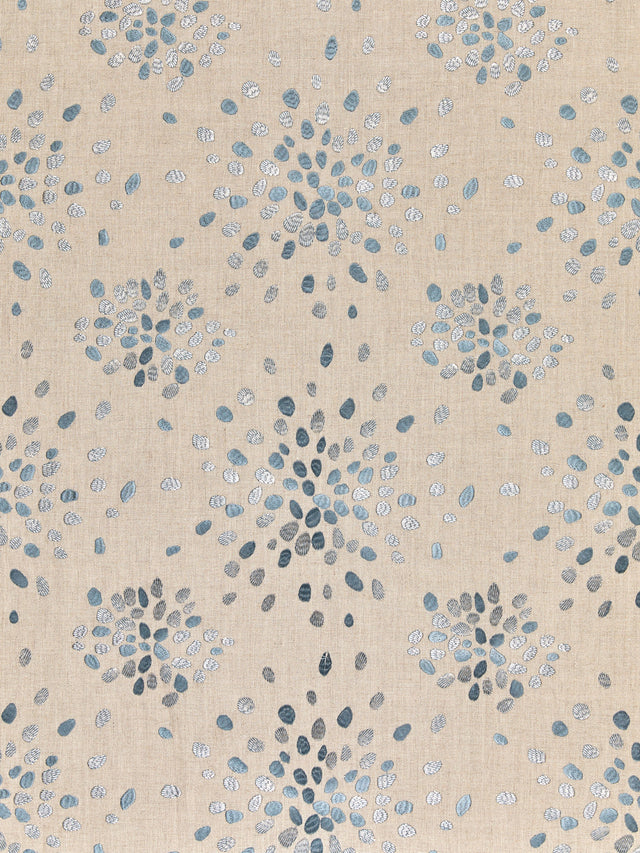 Scalamandre HN 000642000 SLATE BLUE FIREFLY Fabric - Eade's Wallpaper