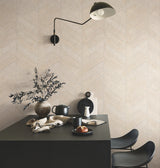 York HO2108GV Atelier Herringbone White Wallpaper