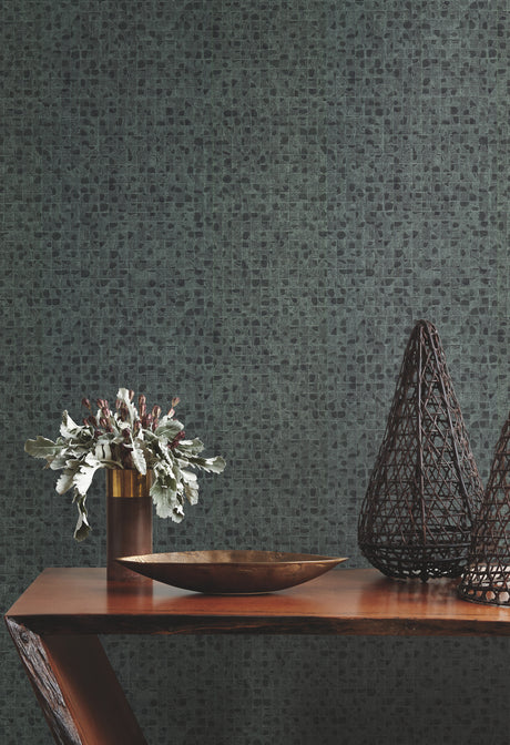 York HO2116 Leather Lux Dark Green Wallpaper