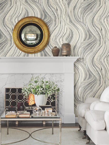 York HO2172 Streaming Cheetah Grey Wallpaper