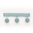 STOUT HOPA-1 HOPAT BEADED FRINGE 1 AQUA Fabric - Eades Wallpaper & Fabric