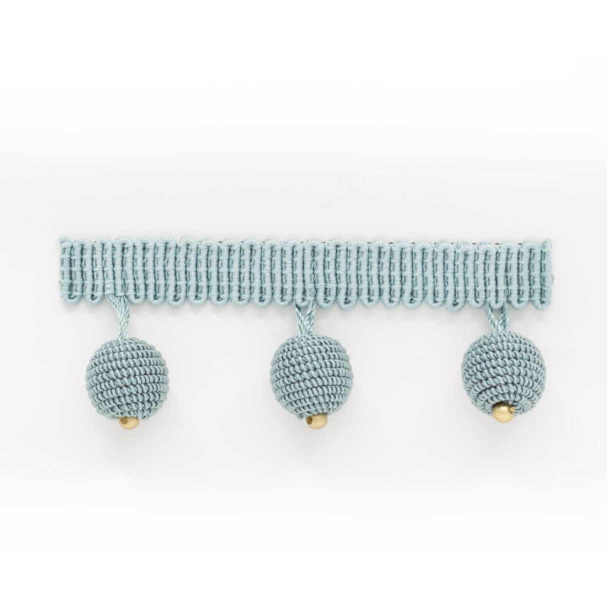 STOUT HOPA-1 HOPAT BEADED FRINGE 1 AQUA Fabric - Eades Wallpaper & Fabric