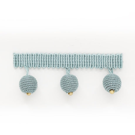 STOUT HOPA-1 HOPAT BEADED FRINGE 1 AQUA Fabric - Eades Wallpaper & Fabric