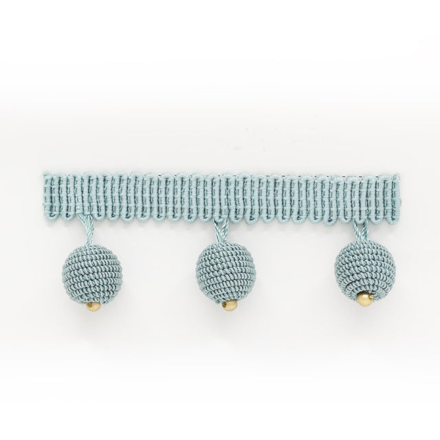 STOUT HOPA-1 HOPAT BEADED FRINGE 1 AQUA Fabric - Eades Wallpaper & Fabric