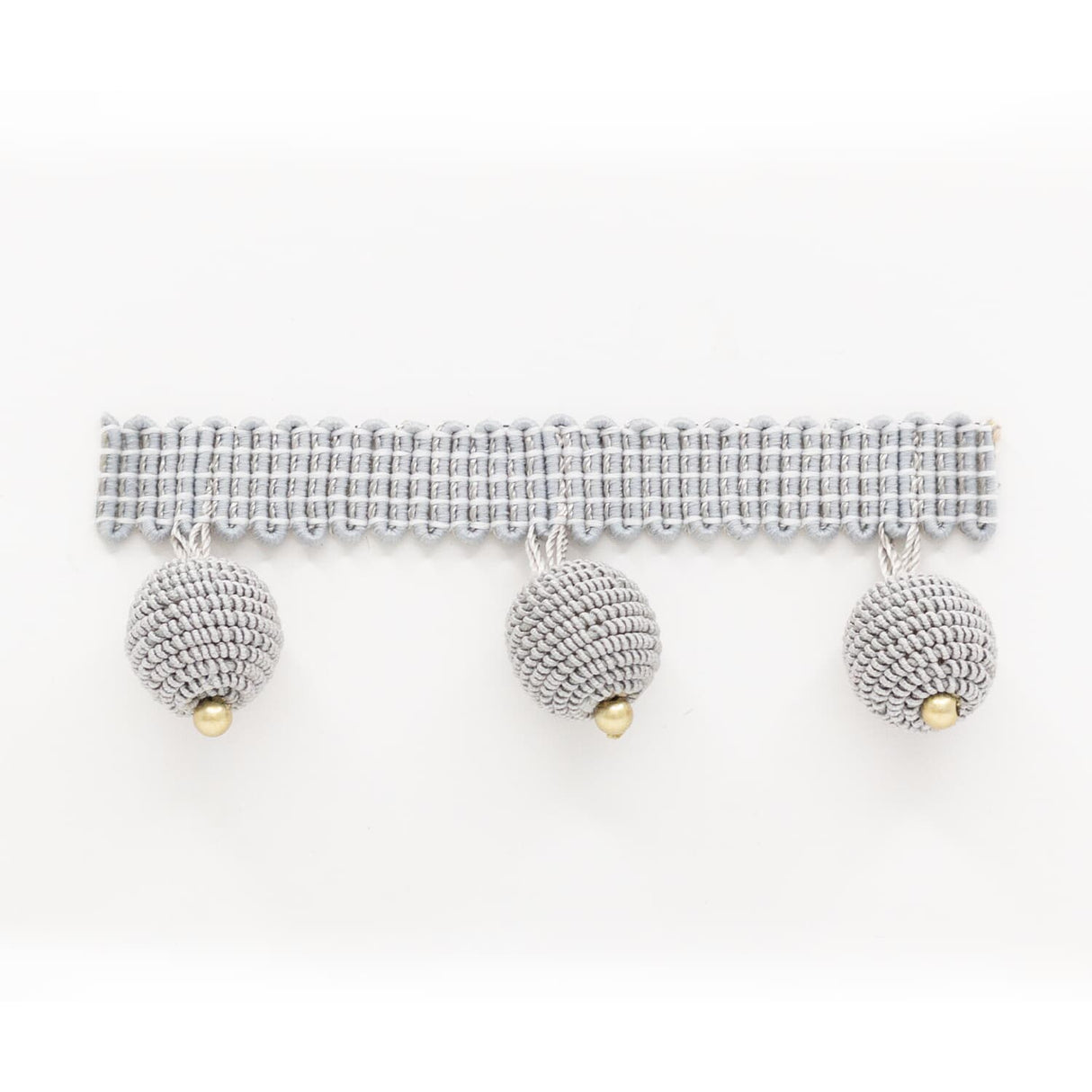 STOUT HOPA-6 HOPAT BEADED FRINGE 6 PLATINUM Fabric - Eades Wallpaper & Fabric