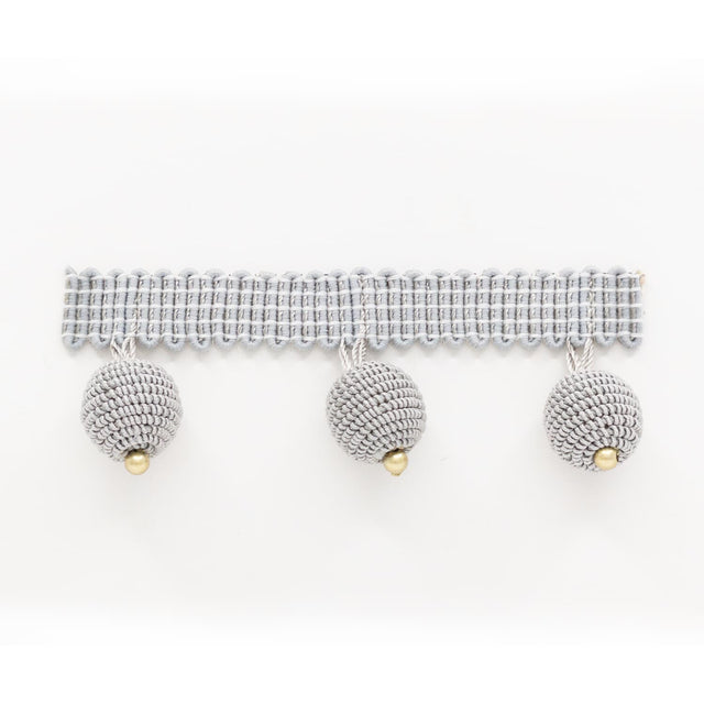 STOUT HOPA-6 HOPAT BEADED FRINGE 6 PLATINUM Fabric - Eades Wallpaper & Fabric