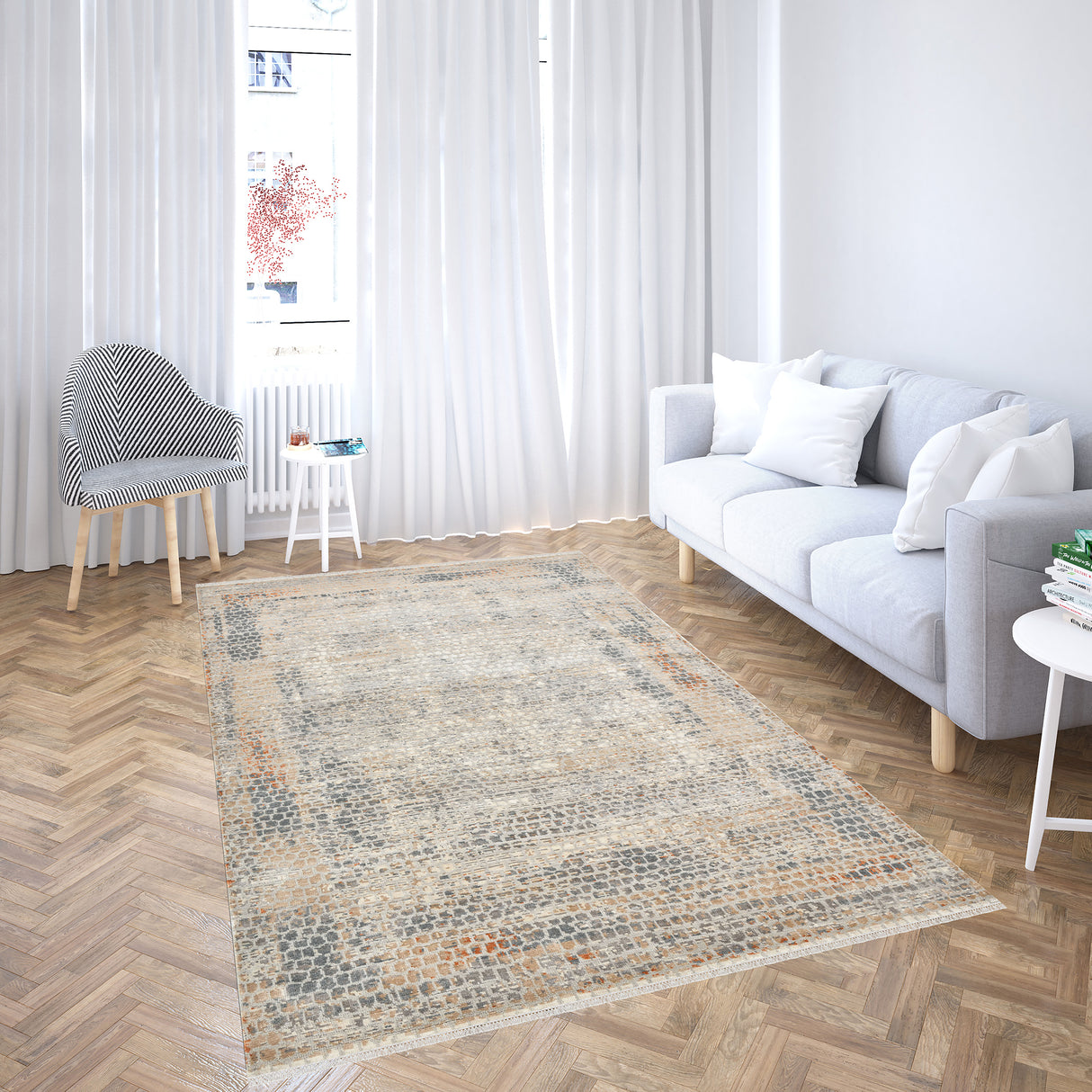 Amer Rugs HRM-8 Hermitage Contemporary Area Rug