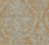 York HS7956 Charleston Damask Yellow Wallpaper