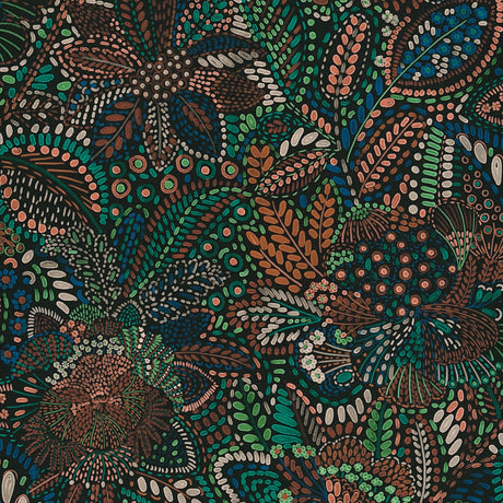 Galerie Havana 2 Floral Blue Wallpaper HV41066
