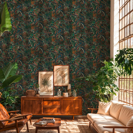 Galerie Havana 2 Floral Blue Wallpaper HV41066