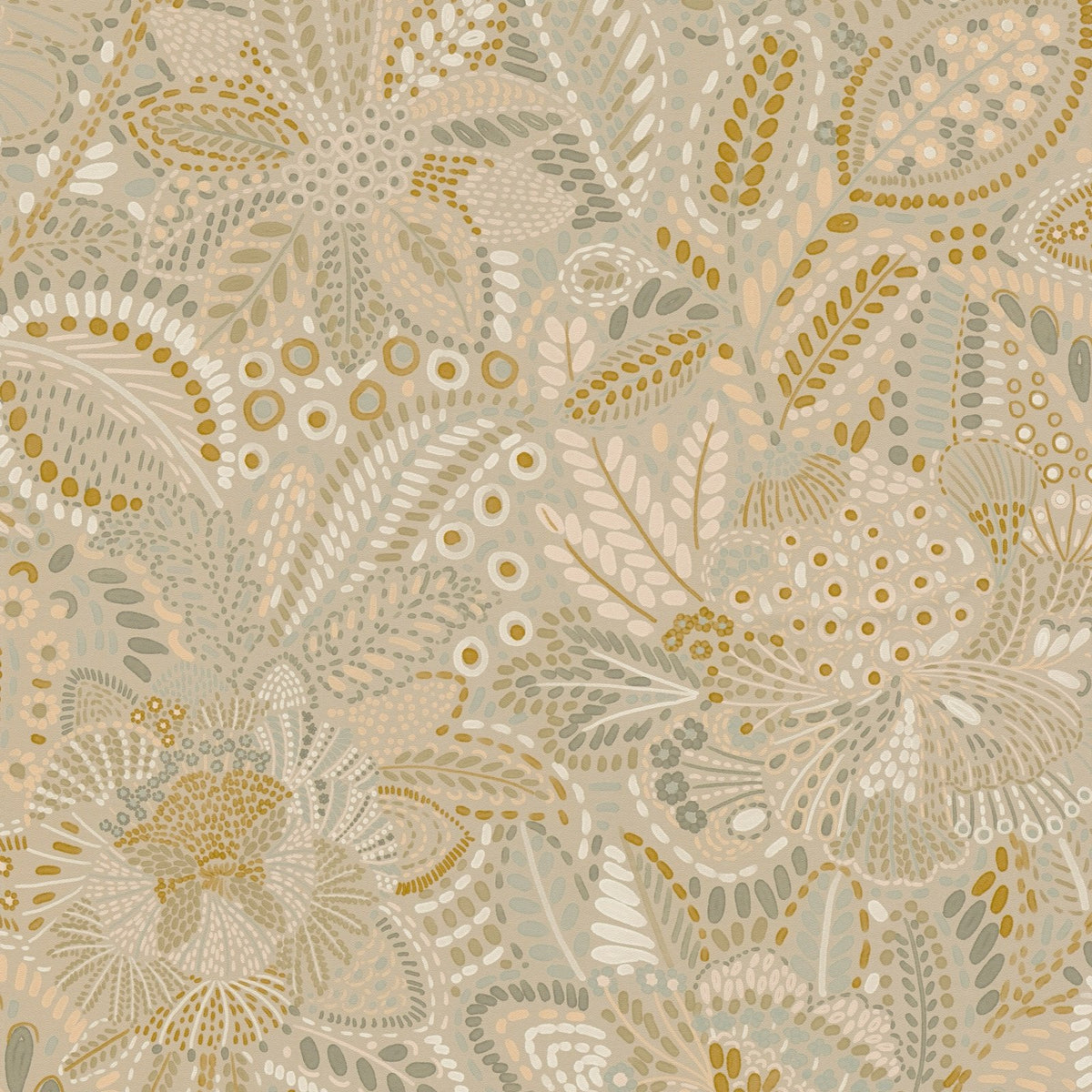 Galerie Havana 2 Floral Beige Wallpaper HV41067