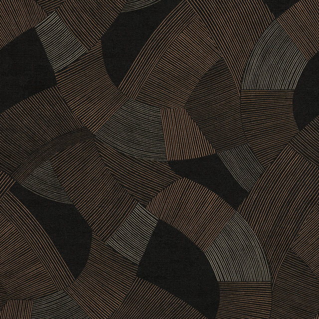 Galerie Havana 2 Geometric Bronze Brown Wallpaper HV41076