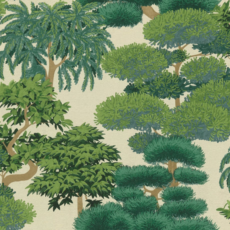 Galerie Havana 2 Tree Leaf Green Wallpaper HV41077