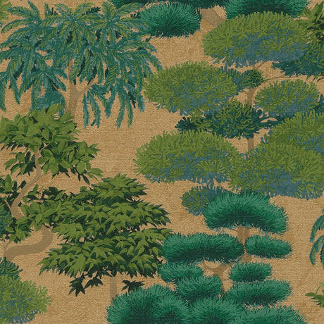 Galerie Havana 2 Tree Leaf Green Wallpaper HV41078