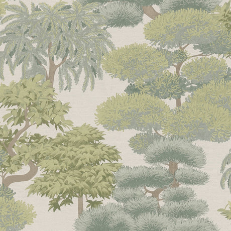 Galerie Havana 2 Tree Leaf Green Wallpaper HV41079