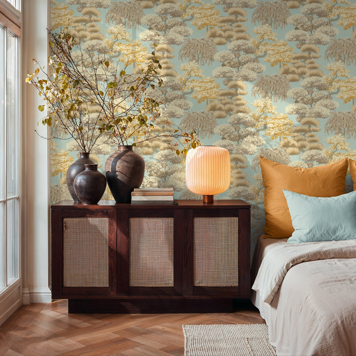 Galerie Havana 2 Tree Leaf Beige Wallpaper HV41080