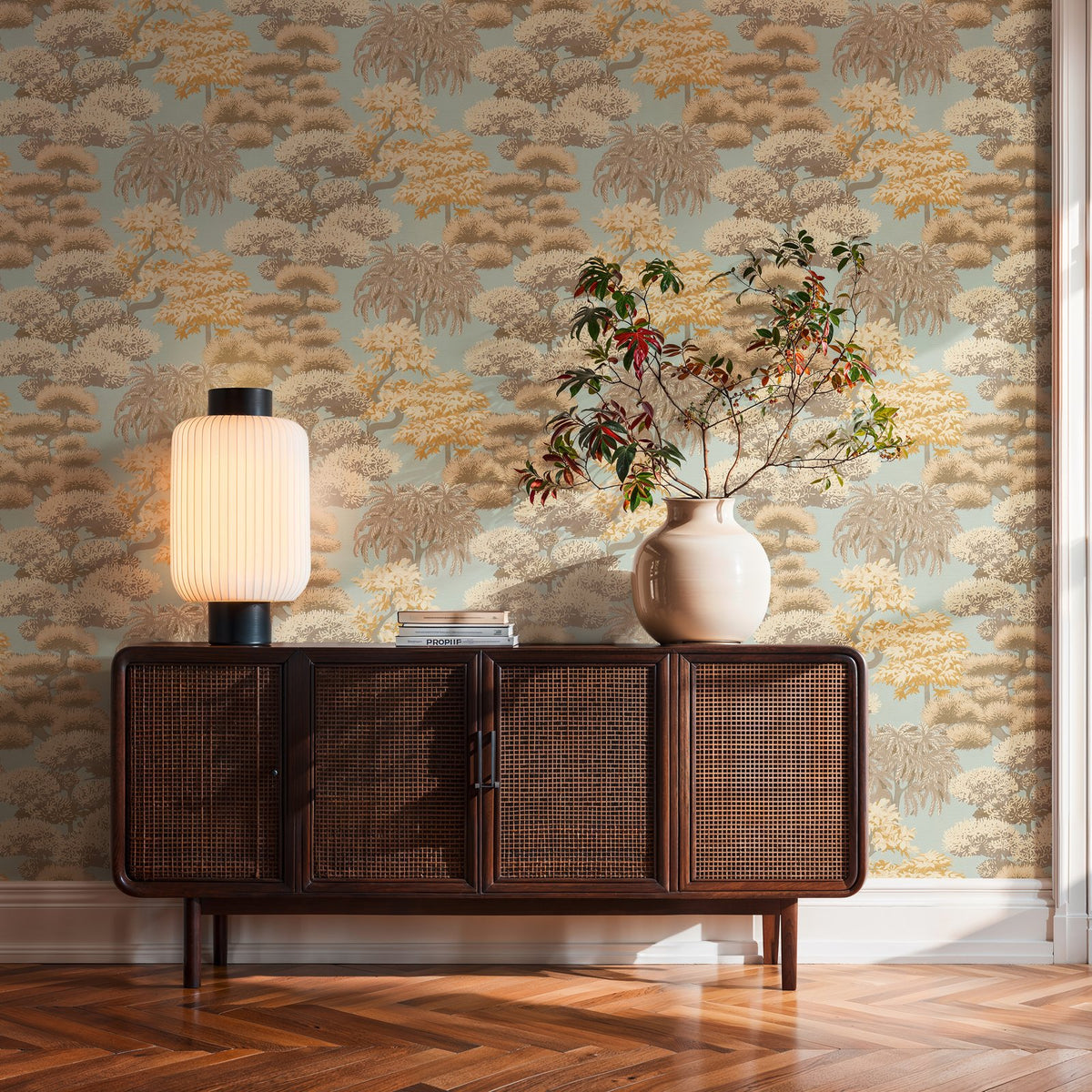 Galerie Havana 2 Tree Leaf Beige Wallpaper HV41080