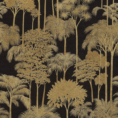 Galerie Havana 2 Tree Leaf Gold Wallpaper HV41083