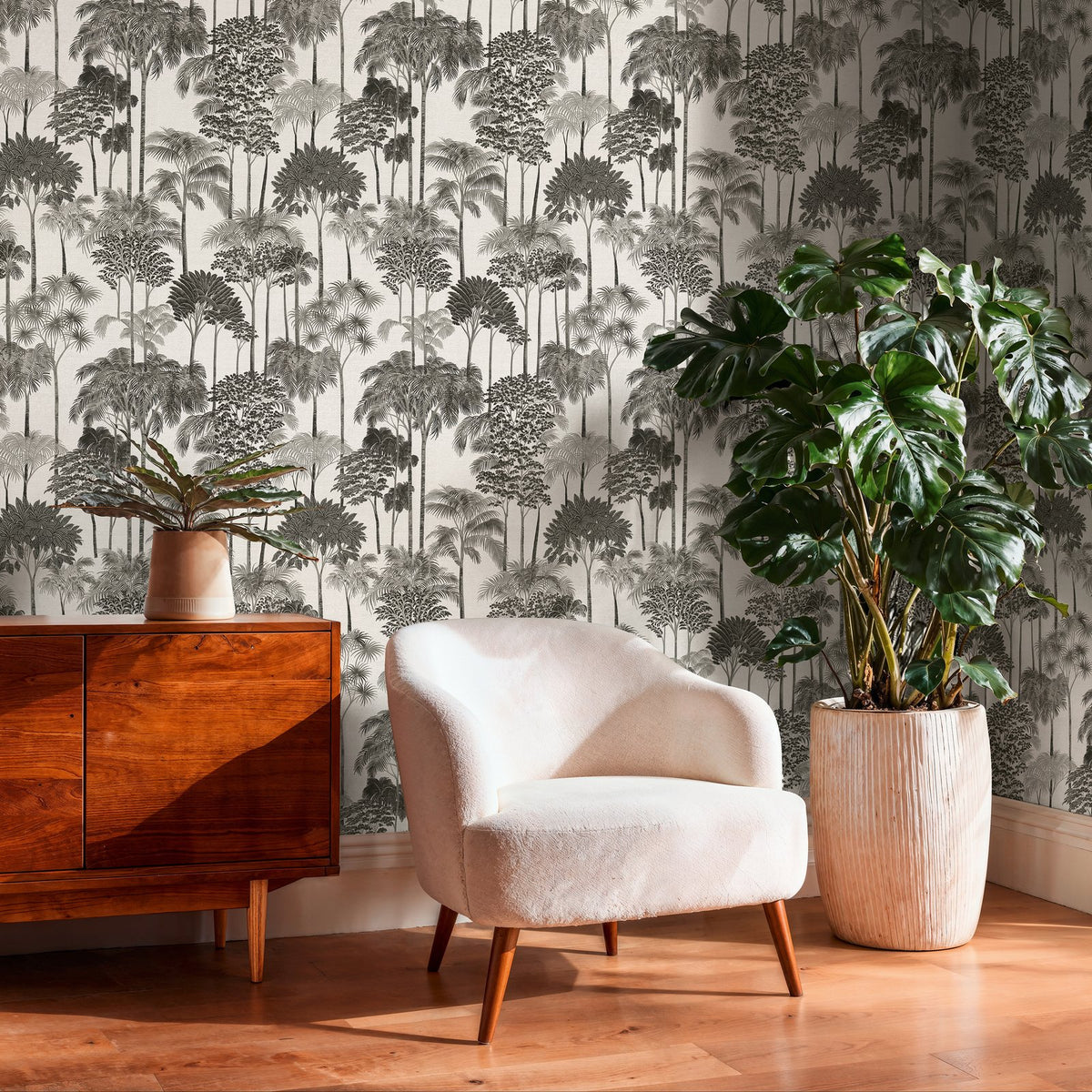 Galerie Havana 2 Tree Leaf Black Wallpaper HV41085