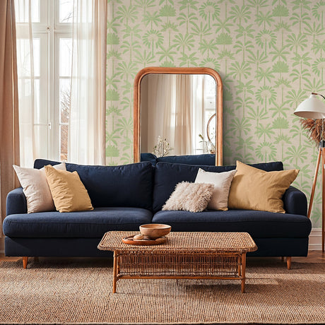 Galerie Havana 2 Tree Leaf Green Wallpaper HV41087