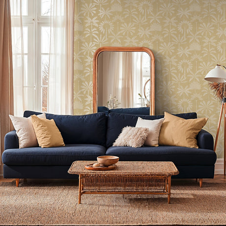 Galerie Havana 2 Tree Leaf Yellow Wallpaper HV41089