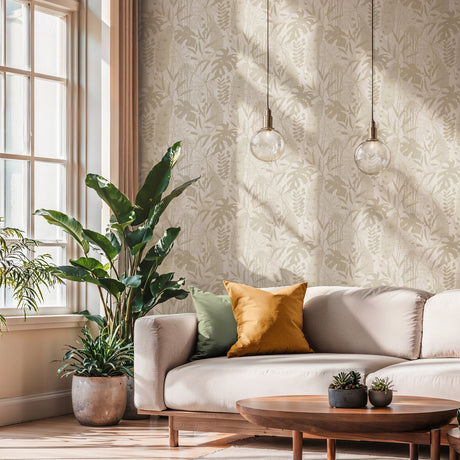 Galerie Havana 2 Tree Leaf Beige Wallpaper HV41090