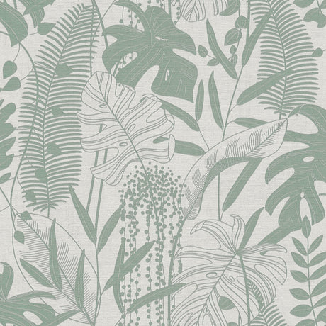 Galerie Havana 2 Tree Leaf Green Wallpaper HV41091