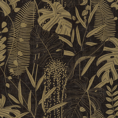 Galerie Havana 2 Tree Leaf Gold Wallpaper HV41092