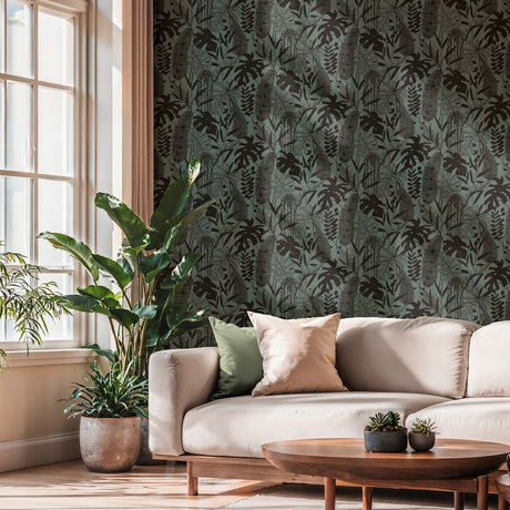 Galerie Havana 2 Tree Leaf Green Wallpaper HV41093