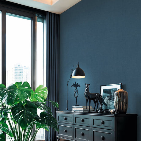Galerie Havana 2 Plain Texture Blue Wallpaper HV41099