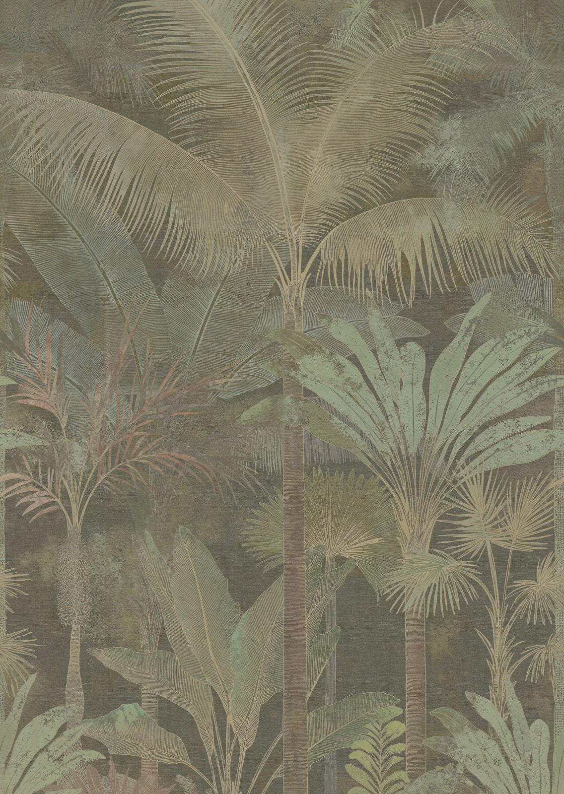 Galerie Havana 2 Tree Leaf Green Mural HV41108M