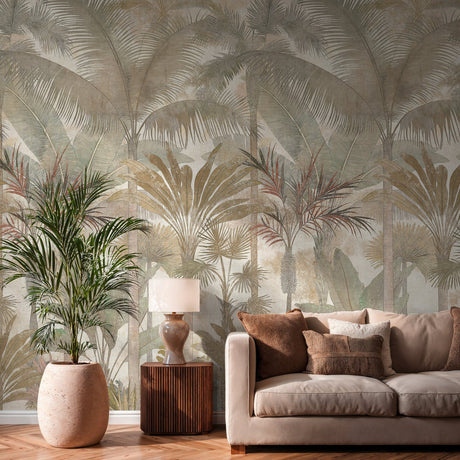 Galerie Havana 2 Tree Leaf Green Mural HV41110M