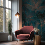Galerie Havana 2 Tree Leaf Blue Mural HV41111M