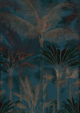Galerie Havana 2 Tree Leaf Blue Mural HV41111M