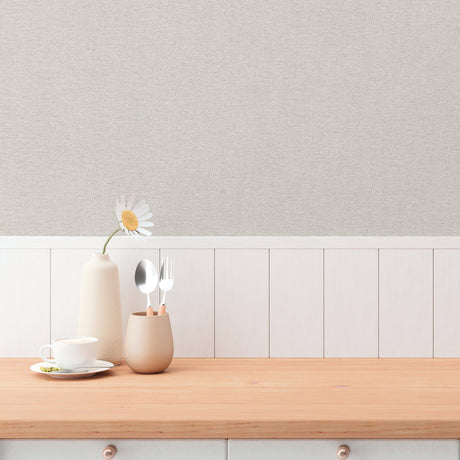 Galerie Hygge Home Plain Texture Beige Wallpaper GG82112