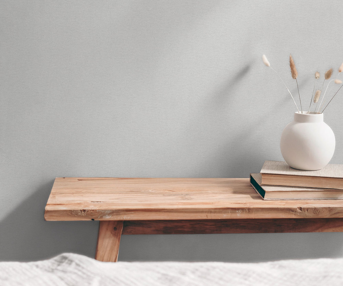 Galerie Hygge Home Plain Texture Grey Wallpaper GG82114