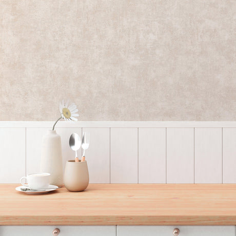 Galerie Hygge Home Industrial Wash Motif Pink Wallpaper GG82
