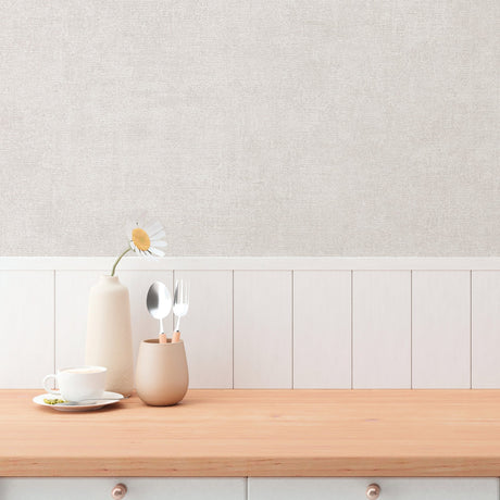 Galerie Hygge Home Plain Texture Beige Wallpaper GG82122