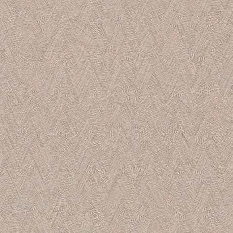 Galerie Hygge Home Herringbone Weave Motif Brown Wallpaper G